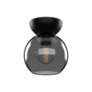 Kuzco Lighting - SF59706-BK/SM - One Light Semi-Flush Mount - Arcadia - Black/Smoked