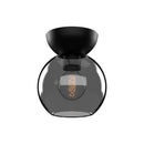 Kuzco Lighting - SF59706-BK/SM - One Light Semi-Flush Mount - Arcadia - Black/Smoked