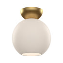 Kuzco Lighting - SF59708-BG/OP - One Light Semi-Flush Mount - Arcadia - Brushed Gold/Opal Glass