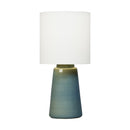 One Light Table Lamp<br /><span style="color:#4AB0CE;">Entrega: 4-10 dias en USA</span><br /><span style="color:#4AB0CE;font-size:60%;">PREGUNTE POR ENTREGA EN PANAMA</span><br />Collection: Vessel<br />Finish: Blue Anglia Crackle