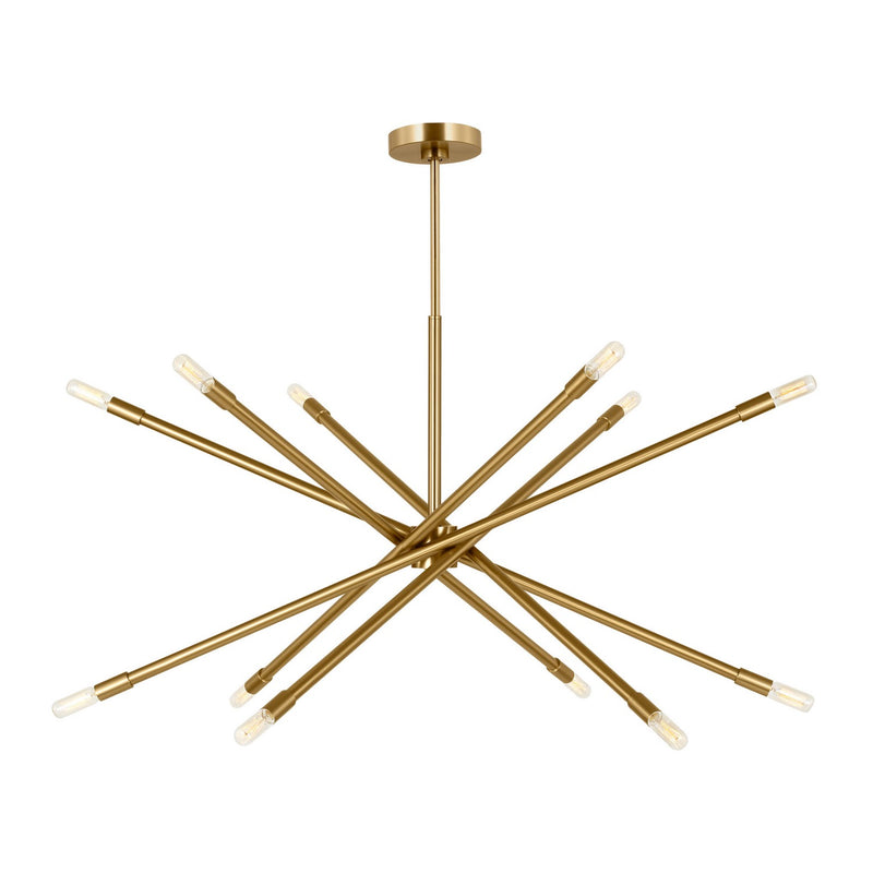 Visual Comfort Studio - CC16512BBS - 12 Light Chandelier - Eastyn - Burnished Brass