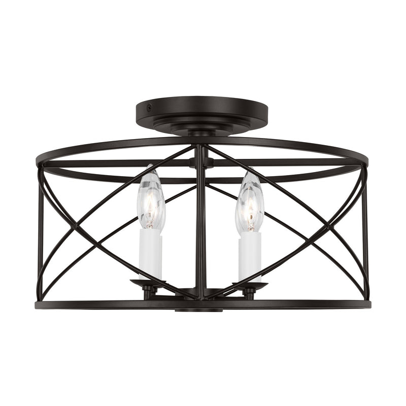 Visual Comfort Studio - CF1134AI - Four Light Semi-Flush Mount - Beatrix - Aged Iron