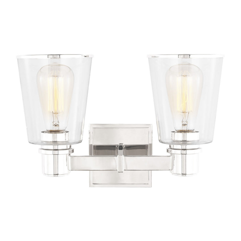 Visual Comfort Studio - CV1032PN - Two Light Bath Vanity - Alessa - Polished Nickel