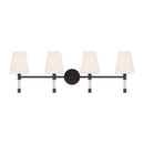 Visual Comfort Studio - CV1054AI - Four Light Bath Vanity - Hanover - Aged Iron