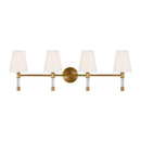 Visual Comfort Studio - CV1054BBS - Four Light Bath Vanity - Hanover - Burnished Brass