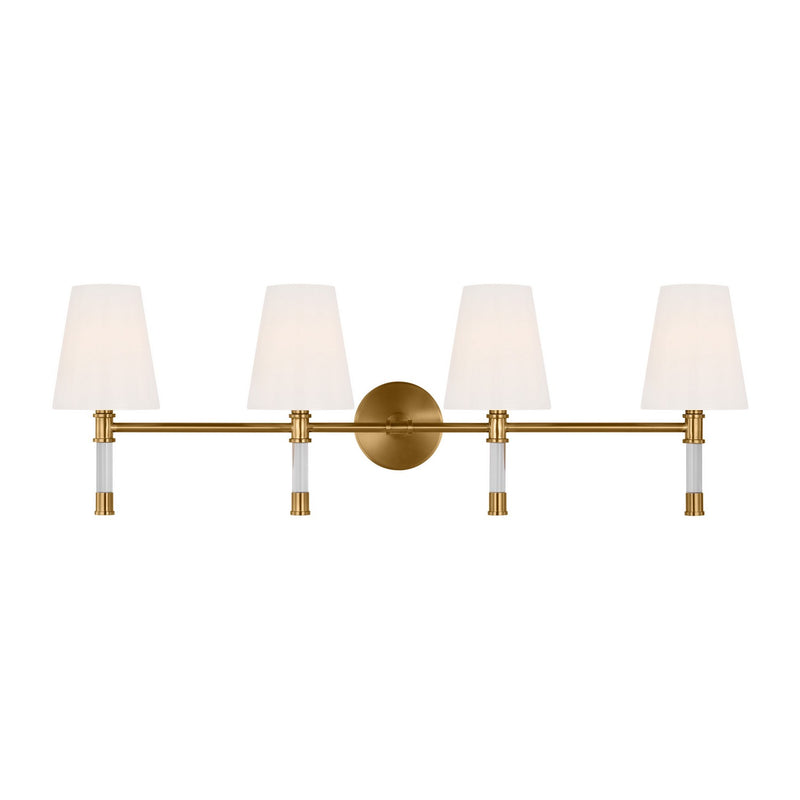 Visual Comfort Studio - CV1054BBS - Four Light Bath Vanity - Hanover - Burnished Brass