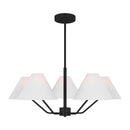 Visual Comfort Studio - DJC1005MBK - Five Light Chandelier - Burke - Midnight Black