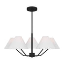 Visual Comfort Studio - DJC1005MBK - Five Light Chandelier - Burke - Midnight Black