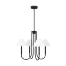 Visual Comfort Studio - DJC1024MBK - Five Light Chandelier - Porteau - Midnight Black