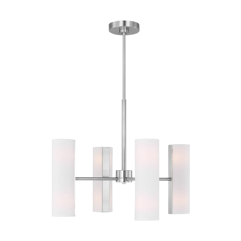 Visual Comfort Studio - DJC1048BS - Eight Light Chandelier - Capalino - Brushed Steel