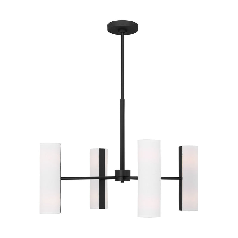 Visual Comfort Studio - DJC1058MBK - Eight Light Chandelier - Capalino - Midnight Black