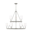 Visual Comfort Studio - DJC1099BS - Nine Light Chandelier - Egmont - Brushed Steel