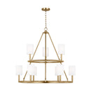 Visual Comfort Studio - DJC1099SB - Nine Light Chandelier - Egmont - Satin Brass