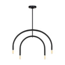 Visual Comfort Studio - DJC1104MBK - Four Light Chandelier - Hadden - Midnight Black