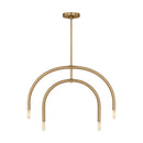 Visual Comfort Studio - DJC1104SB - Four Light Chandelier - Hadden - Satin Brass
