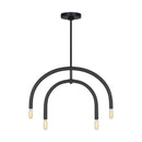 Visual Comfort Studio - DJC1114MBK - Four Light Chandelier - Hadden - Midnight Black
