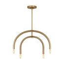 Visual Comfort Studio - DJC1114SB - Four Light Chandelier - Hadden - Satin Brass