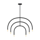 Visual Comfort Studio - DJC1126MBK - Six Light Chandelier - Hadden - Midnight Black