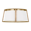 Visual Comfort Studio - DJF1002SB - Two Light Flush Mount - Cortes - Satin Brass