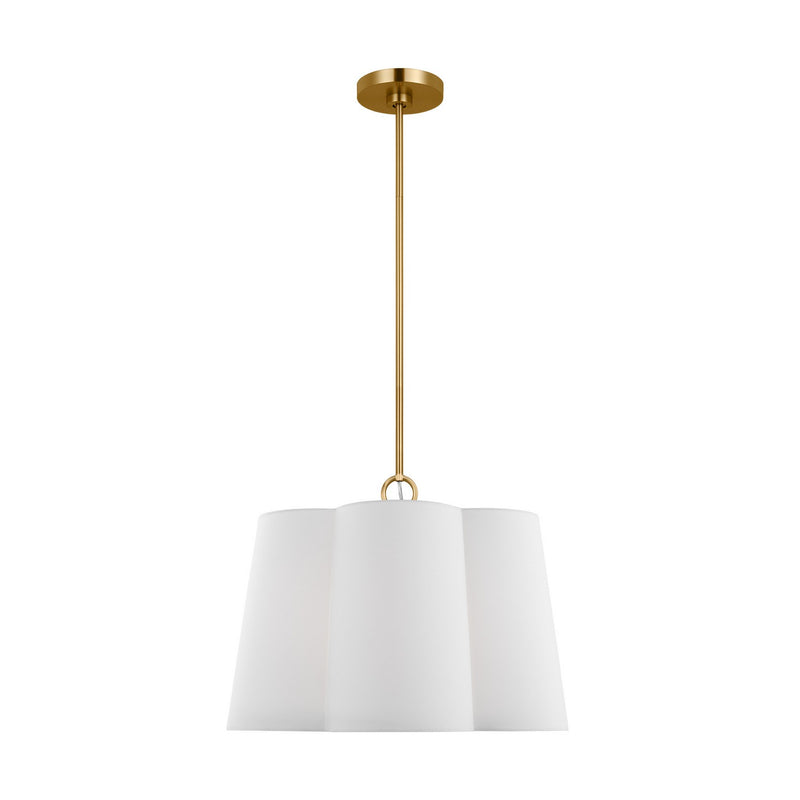 Visual Comfort Studio - KSP1083BBS - Three Light Pendant - Bronte - Burnished Brass