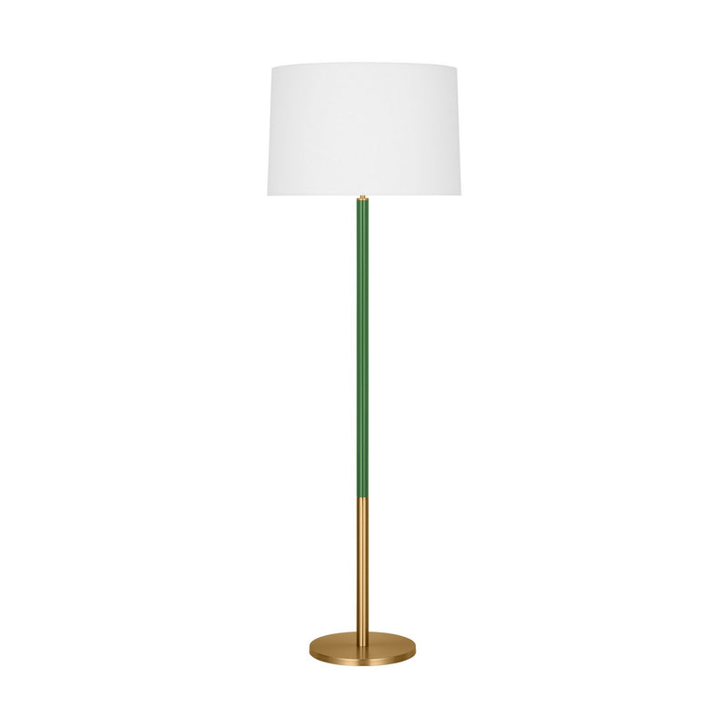 Visual Comfort Studio - KST1051BBSGRN1 - One Light Floor Lamp - Monroe - Burnished Brass