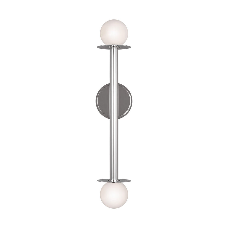 Visual Comfort Studio - KWL1012PN - Two Light Wall Sconce - Nodes - Polished Nickel