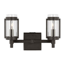 Visual Comfort Studio - LV1012AI - Two Light Bath Vanity - Flynn - Aged Iron