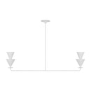 Visual Comfort Studio - LXC1102CPST - Two Light Linear Chandelier - Cornet - Cast Plaster