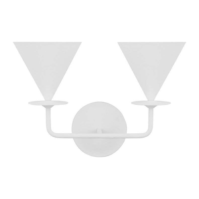 Visual Comfort Studio - LXW1052CPST - Two Light Wall Sconce - Cornet - Cast Plaster