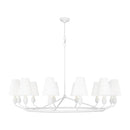 Visual Comfort Studio - TC11712MWT - 12 Light Chandelier - Ziba - Matte White