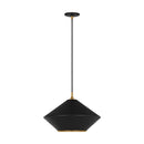 Visual Comfort Studio - TP1221MBKBBS - One Light Pendant - Stanza - Midnight Black