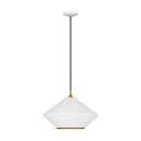 Visual Comfort Studio - TP1221MWTBBS - One Light Pendant - Stanza - Matte White