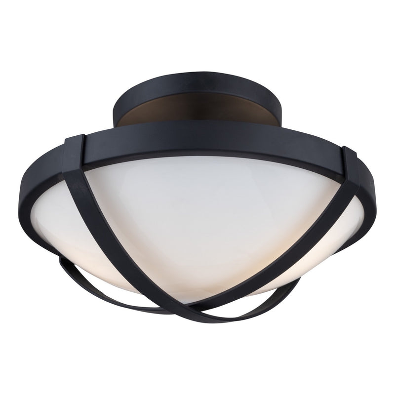 Two Light Flush Mount<br /><span style="color:#4AB0CE;">Entrega: 4-10 dias en USA</span><br /><span style="color:#4AB0CE;font-size:60%;">PREGUNTE POR ENTREGA EN PANAMA</span><br />Collection: Cara<br />Finish: Black