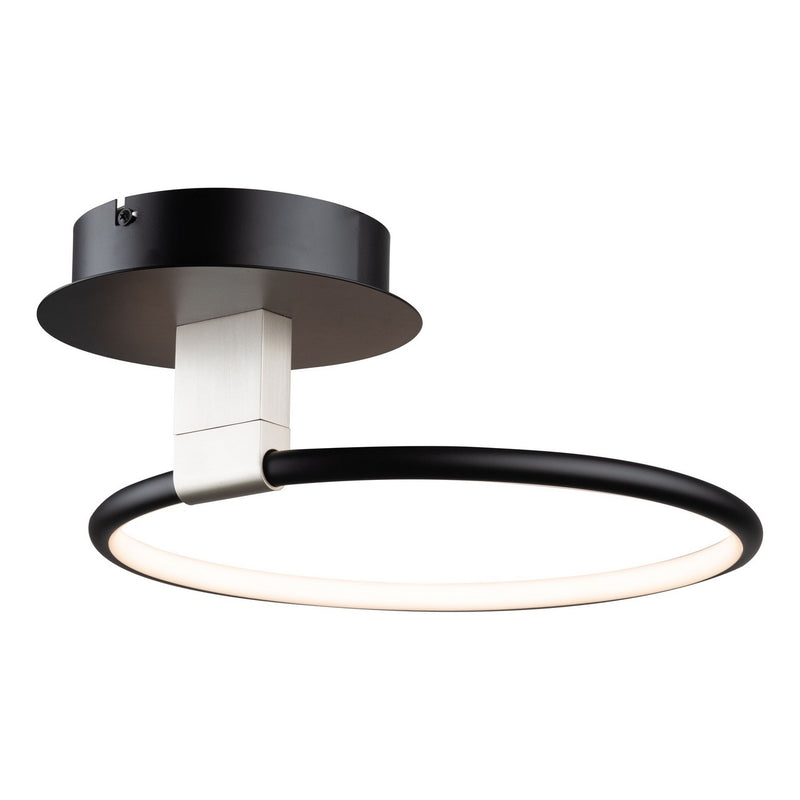 LED Semi-Flush Mount<br /><span style="color:#4AB0CE;">Entrega: 4-10 dias en USA</span><br /><span style="color:#4AB0CE;font-size:60%;">PREGUNTE POR ENTREGA EN PANAMA</span><br />Collection: Halo<br />Finish: Black