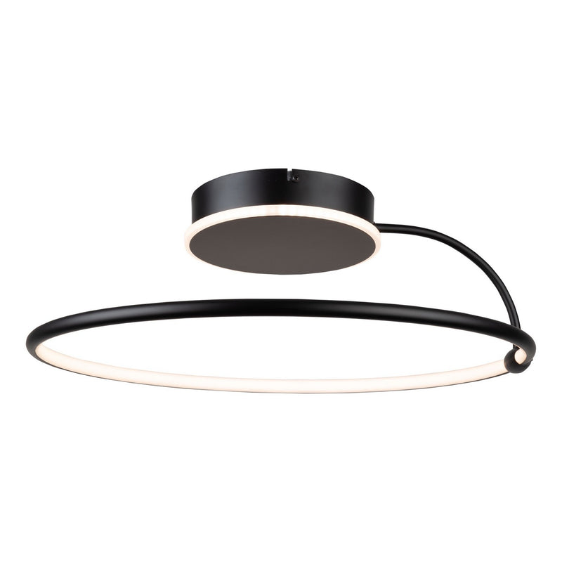 LED Semi-Flush Mount<br /><span style="color:#4AB0CE;">Entrega: 4-10 dias en USA</span><br /><span style="color:#4AB0CE;font-size:60%;">PREGUNTE POR ENTREGA EN PANAMA</span><br />Collection: Halo<br />Finish: Black