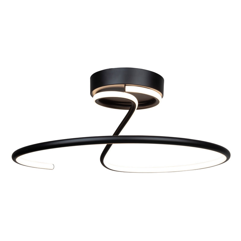 LED Semi-Flush Mount<br /><span style="color:#4AB0CE;">Entrega: 4-10 dias en USA</span><br /><span style="color:#4AB0CE;font-size:60%;">PREGUNTE POR ENTREGA EN PANAMA</span><br />Collection: Halo<br />Finish: Black