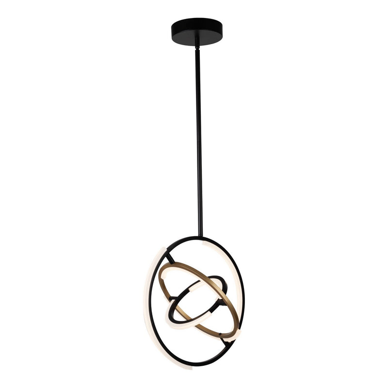 LED Pendant<br /><span style="color:#4AB0CE;">Entrega: 4-10 dias en USA</span><br /><span style="color:#4AB0CE;font-size:60%;">PREGUNTE POR ENTREGA EN PANAMA</span><br />Collection: Trilogy<br />Finish: Black & Brass