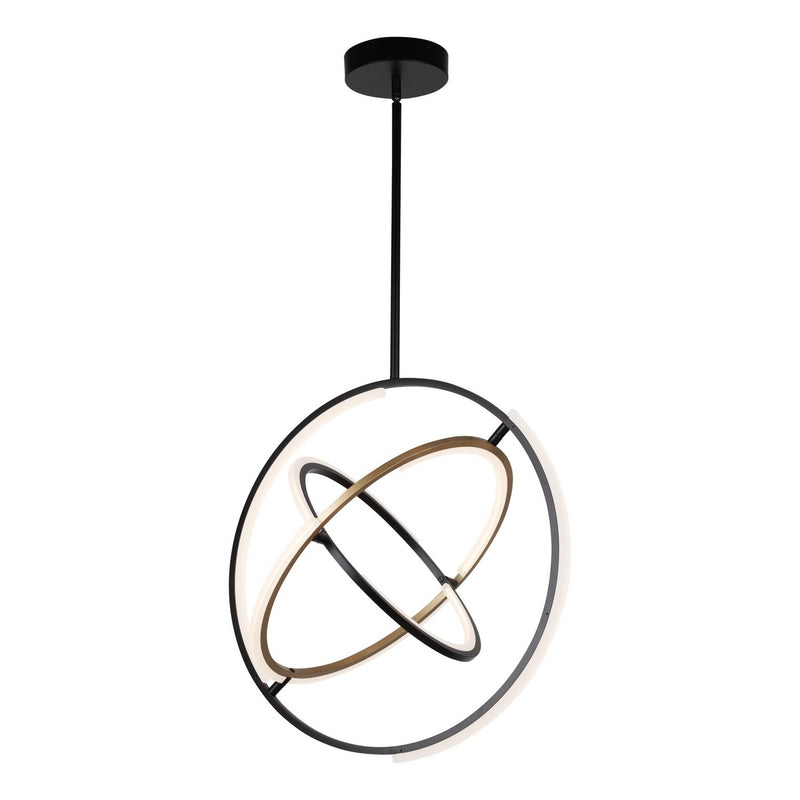 LED Pendant<br /><span style="color:#4AB0CE;">Entrega: 4-10 dias en USA</span><br /><span style="color:#4AB0CE;font-size:60%;">PREGUNTE POR ENTREGA EN PANAMA</span><br />Collection: Trilogy<br />Finish: Black & Brass