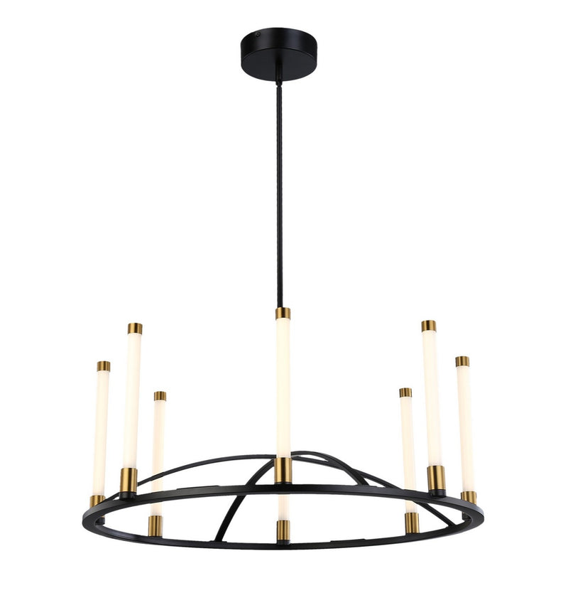 LED Chandelier<br /><span style="color:#4AB0CE;">Entrega: 4-10 dias en USA</span><br /><span style="color:#4AB0CE;font-size:60%;">PREGUNTE POR ENTREGA EN PANAMA</span><br />Collection: Infiniti<br />Finish: Matte Black & Brass