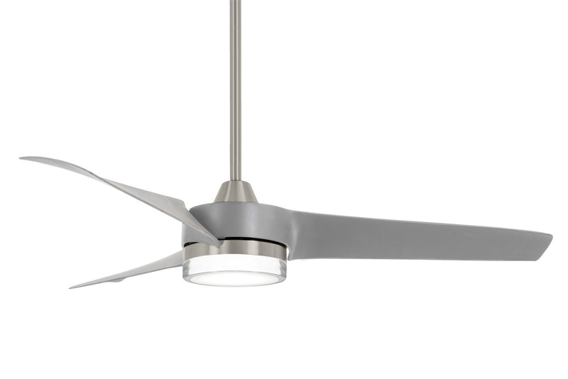Minka Aire - F692L-BN/SL - 56" Ceiling Fan - Veer - Brushed Nickel With Silver Blades