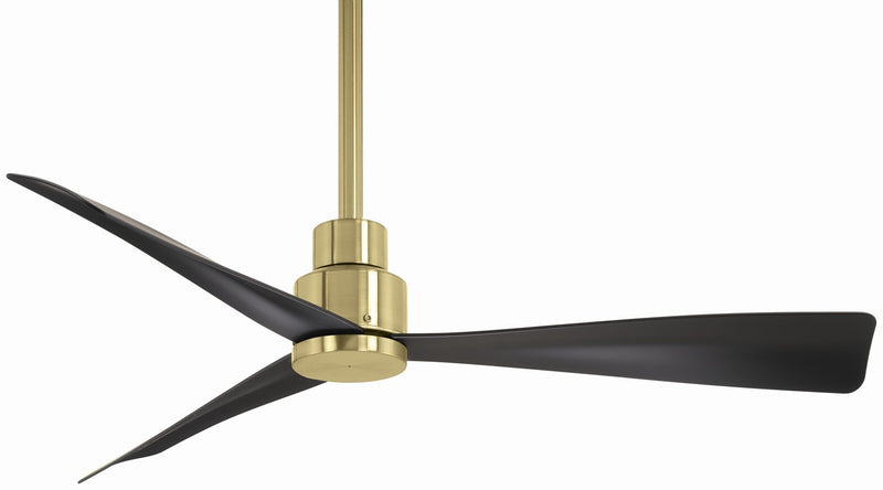 Minka Aire - F786-SBR/CL - 44" Ceiling Fan - Simple - Soft Brass With Coal Blades