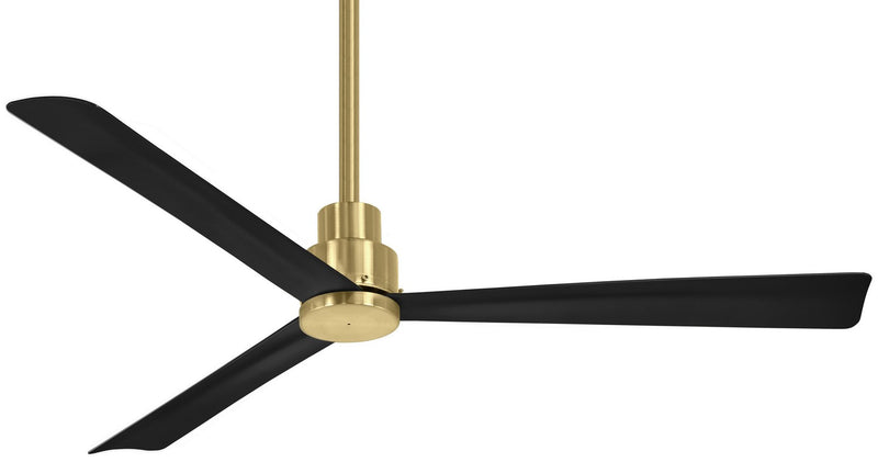 Minka Aire - F787-SBR/CL - 52" Ceiling Fan - Simple - Soft Brass With Coal Blades