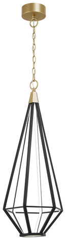 George Kovacs - P5521-726A-L - LED Pendant - Dripping Gems - Painted Soft Brass And Coal