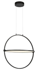 George Kovacs - P5540-66A-L - LED Pendant - Studio 23 - Coal Black