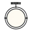 LED Semi Flush Mount<br /><span style="color:#4AB0CE;">Entrega: 4-10 dias en USA</span><br /><span style="color:#4AB0CE;font-size:60%;">PREGUNTE POR ENTREGA EN PANAMA</span><br />Collection: Studio 23<br />Finish: Coal Black