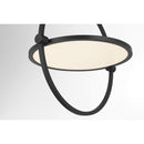 George Kovacs - P5545-66A-L - LED Semi Flush Mount - Studio 23 - Coal Black
