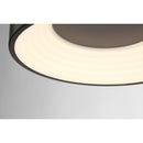 George Kovacs - P5550-66A-L - LED Flush Mount - Conc - Coal Black