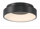 George Kovacs - P5550-66A-L - LED Flush Mount - Conc - Coal Black