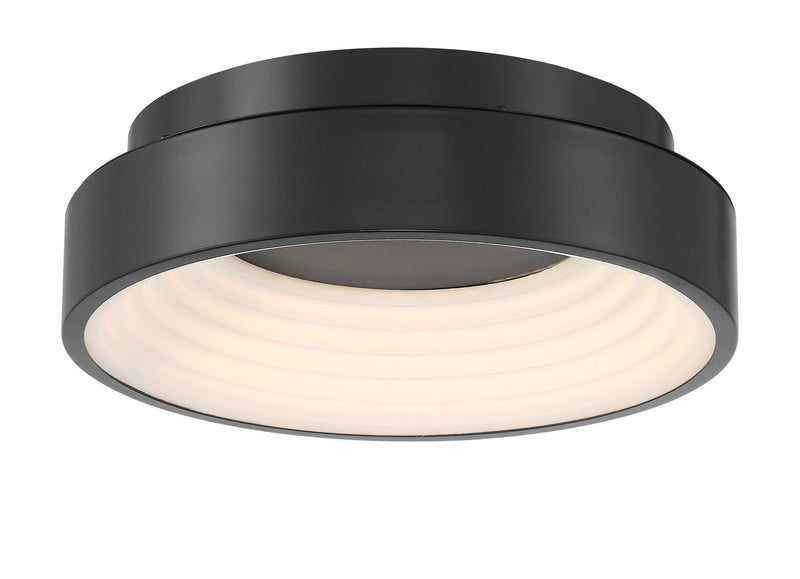 George Kovacs - P5550-66A-L - LED Flush Mount - Conc - Coal Black