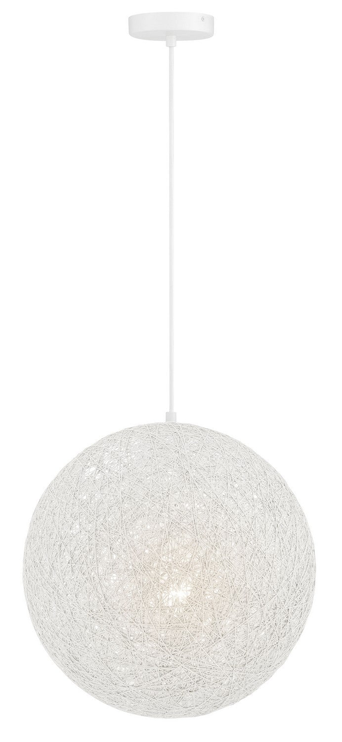 George Kovacs - P5570-44B - One Light Pendant - Entwined - Matte White